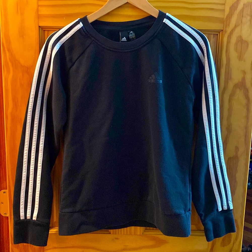 Adidas black sweater size small